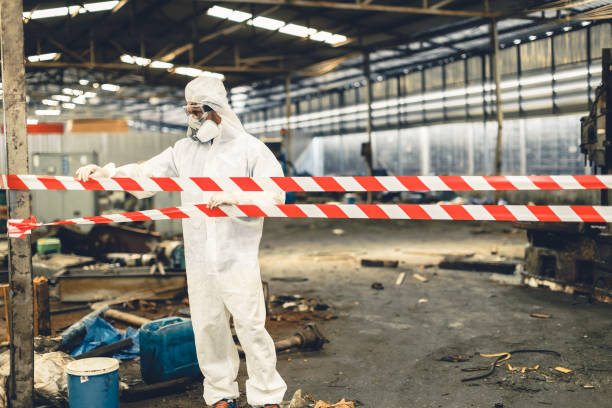 Professional Hoarding Cleanup technician working in Hackensack, NJ